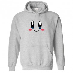 Kirby Cute Classic Unisex Kids and Adults Pullover Hoodie for Video Game Lovers